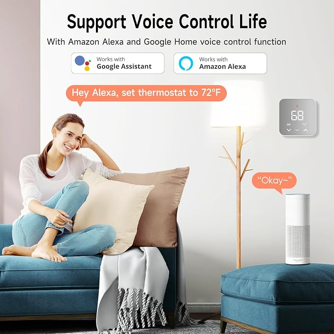 Smart Thermostats for Home, WiFi Thermostats Compatible - Image 5