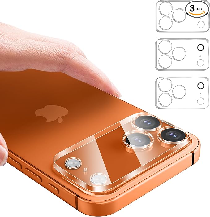 3PCS Rear Back Camera Lens Protector Tempered Glass by Hlija