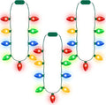 Blowata 9PCS Christmas Light Necklace Light up, 3 Modes Christmas Necklace by Blowata