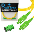 Fiber Optic Internet Cable - 80ft / 25M SC/APC to SC/APC Single Mode Fiber by PacSatSales++-+Premium+Fiber