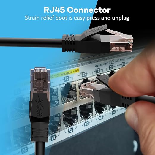 Cat6 Ethernet Cable 2 FT, Snagless Short Cat 6 Patch Cord, RJ45 Pure Copper - Image 5