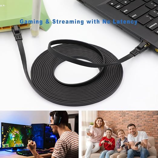 Cat8 Ethernet Cable 33FT, High Speed Outdoor&Indoor Cat8 LAN Network Cable - Image 9