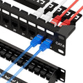 iwillink 10Gbps Patch Panel 24 Port, RJ45 Through Coupler Cat6 Patch Panel UTP by IWILLINK