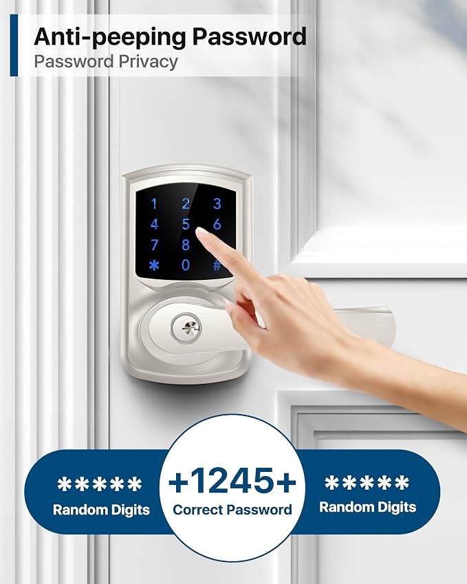 HIDALIFE Keyless Entry Door Lock, Keypad Door Lock - Image 8