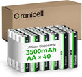 Granicell 40-Pack 3500mAh Lithium AA Batteries | 1.5V by Granicell
