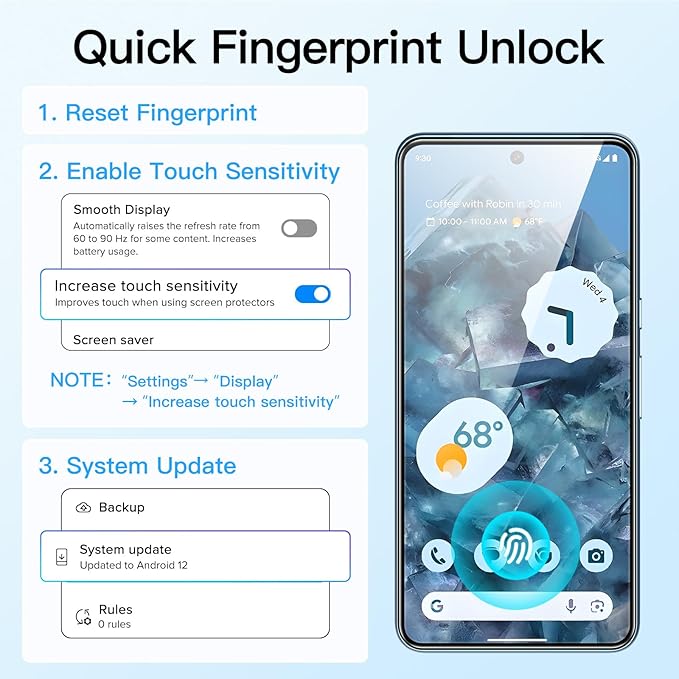 JETech Full Coverage Screen Protector - Image 4