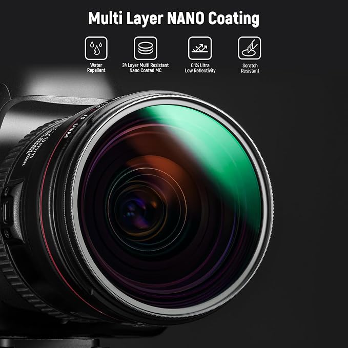 NEEWER 52mm Polarizer Filter, 24 Layer Multi Resistant Nano Coated MC CPL - Image 5