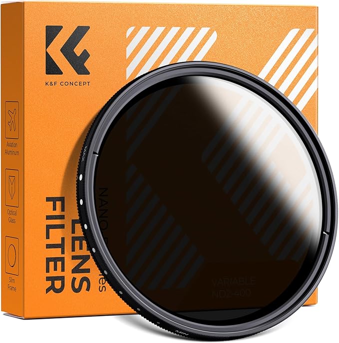 K&F CONCEPT 72mm Variable ND2-ND400 ND Lens Filter by KFCONCEPT