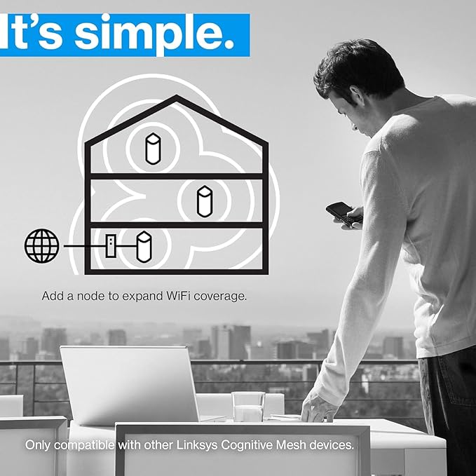 Linksys Velop Pro 6E WiFi Mesh System | One Cognitive Mesh Tri-Band Router | - Image 4