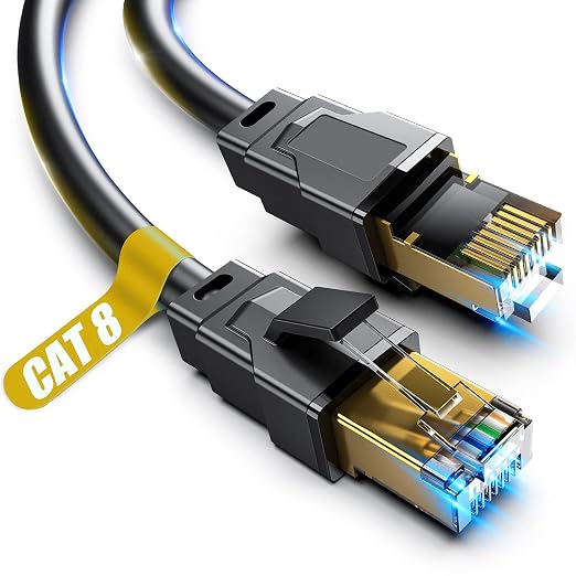 Vabogu Cat 8 Ethernet Cable 35FT, Heavy Duty 26AWG High Speed 40Gbps 2000MHz by VABOGU