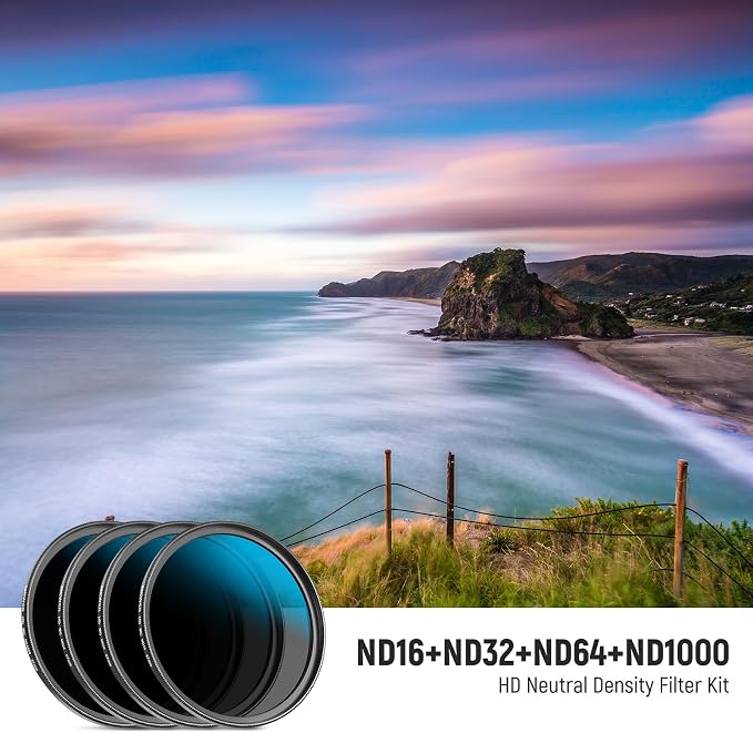 NEEWER 67mm ND Lens Filter Set, ND16/ND32/ND64/ND1000, Lens Cleaning Pen - Image 2