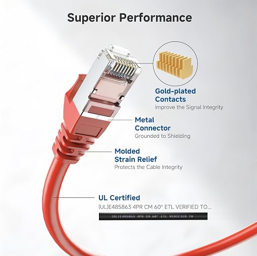 Cable Matters 10Gbps Snagless Shielded Cat 6A Ethernet Cable - 50ft - Image 3