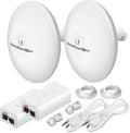 Wireless Bridge NBE-5AC-GEN2 PRE-CONFIGURED Bundle of 2 Ubiquiti NanoBeam 5AC by GOODSTORY
