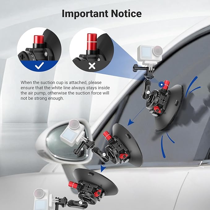 NEEWER 6"/15.2cm Camera Suction Cup Mount - Image 6
