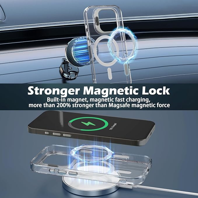 for iPhone 17 Pro Case Clear, Magnetic iPhone 17Pro Case - Image 4