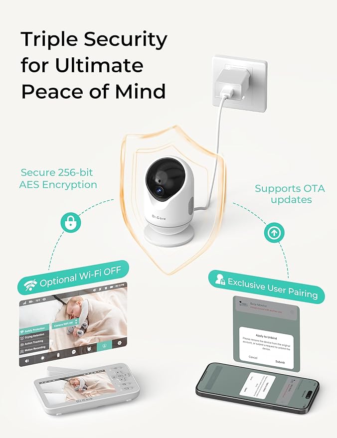 Dr.Care VistaView Lite Smart WiFi Baby Monitor - Image 5