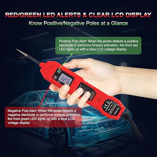 Power Circuit Probe Tester, 6V-24V DC Automotive Car Electric Fuse & Voltage - Image 6