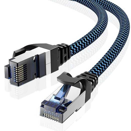 Cat8 Ethernet Cable 15 ft 1 Pack, High Speed 40Gbps 2000MHz, Compatible by CABNEER
