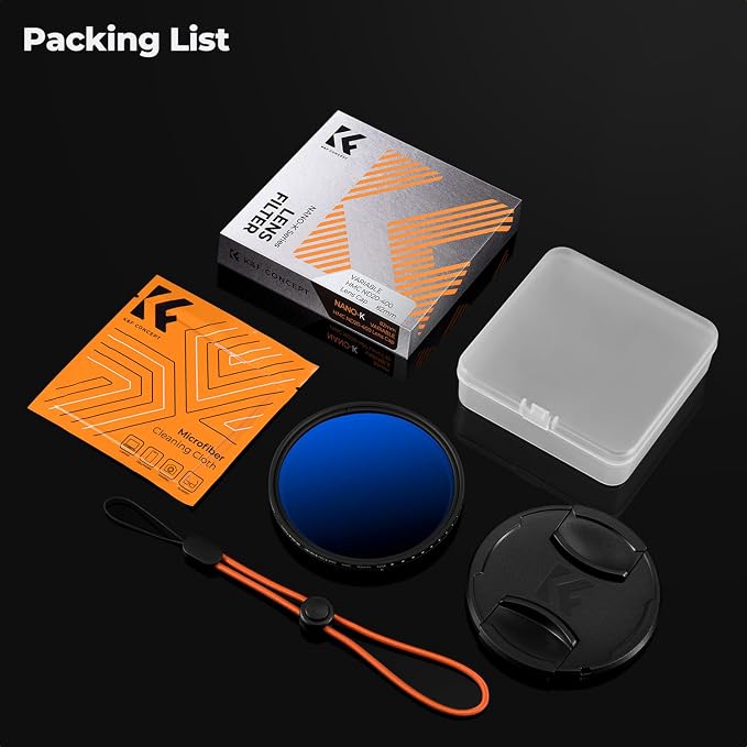 K&F CONCEPT 37mm Variable ND Camera Lens Filter ND2-ND400 + Filter Cap + - Image 7