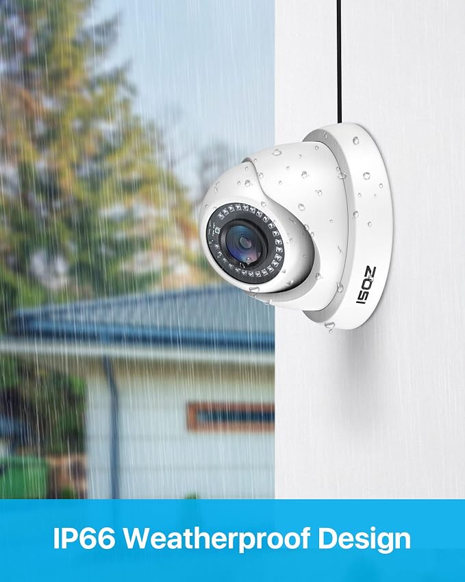 ZOSI 4Pack 2.0MP HD 1080P Security Cameras Kit, 80ft Night Vision, Indoor - Image 8