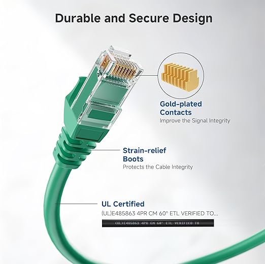 Cable Matters 10Gbps Snagless Long Cat 6 Ethernet Cable - 100ft - Image 4