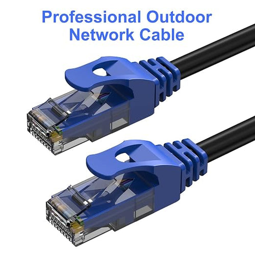 100FT Cat6 Outdoor Ethernet Cable, Heavy Duty Direct Burial, 24AWG CCA Patch - Image 2