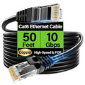 Cat6 Ethernet Cable 10Gbps 50 ft, UTP Ethernet Cable Cat 6, Flexible Bare by Unknown