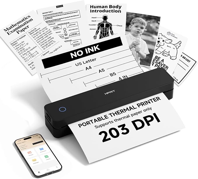 HPRT Inkless Portable Printer Wireless by HPRT