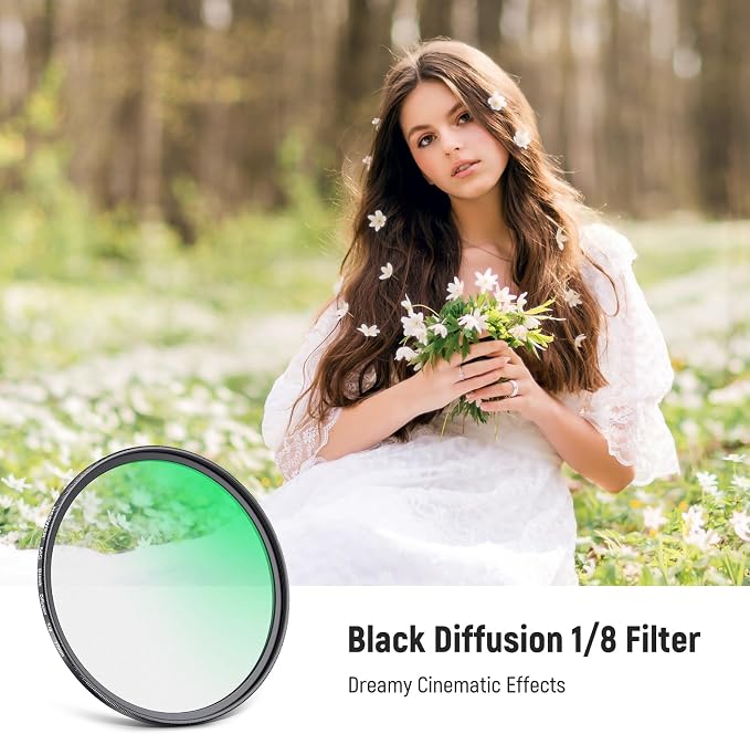 NEEWER 77mm Black Diffusion 1/8 Filter - Image 2