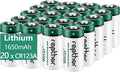 rapthor CR123A 3V Lithium Battery 1650mAh 20 Pack High Power CR123 123A 123 by rapthor