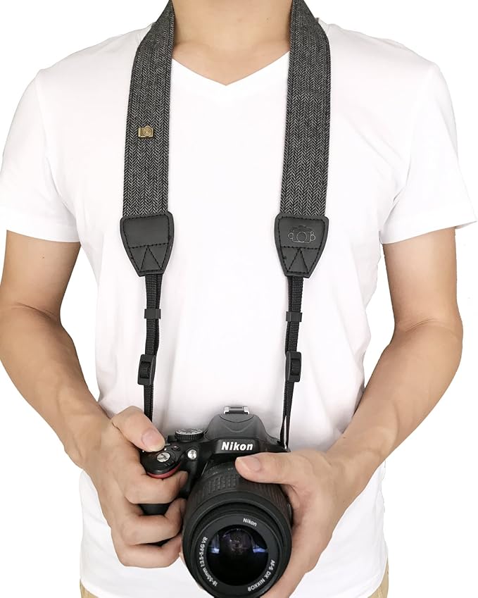 Alled XN01-0943 Neck Shoulder Belt Strap, Vintage Print Soft Colorful Camera - Image 5