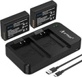 Artman LP-E10 Battery 2-Pack 1600mAh and Rapid Dual LP E10 Battery Charger by Aartman