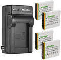 Kastar 4-Pack K7001 Battery and AC Wall Charger Replacement by Kastar