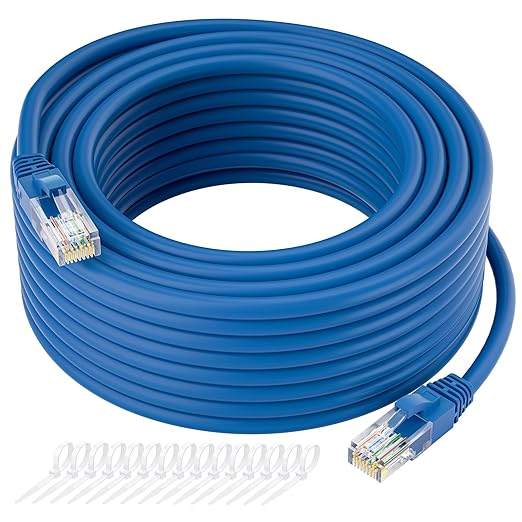 Cat5e Ethernet Cable 35 FT, Cat 5e Internet Cable, Standard RJ45 Connector by Kxable