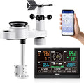 VEVOR 5-in-1 Wi-Fi Weather Station, 7.5-Inch VA Display, Wireless Solar Powered by VEVOR