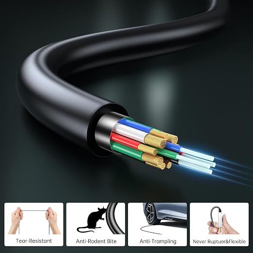 8K Fiber Optic HDMI Cable 25FT, 48Gbps Ultra High Speed HDMI 2.1 Cable - Image 3