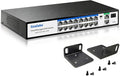 Goalake 19-Port Managed PoE Switch, 240W Built-in Power, Fanless Metal by Goalake