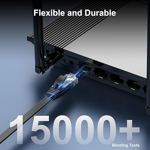 Cat 6 Ethernet Cable 35 ft, Indoor&Outdoor, High Speed 10Gbps Flat Internet - Image 6
