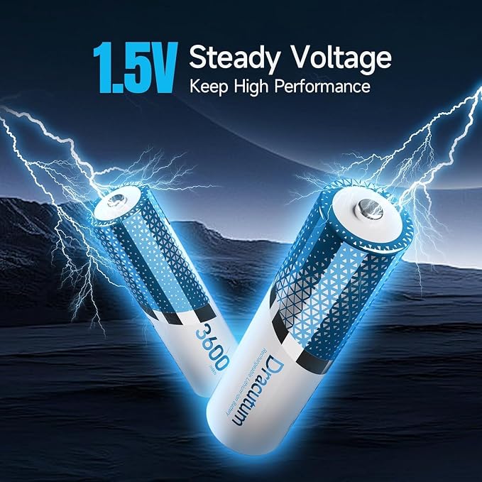 AA Rechargeable Batteries Lithium 16 Pack - Image 3