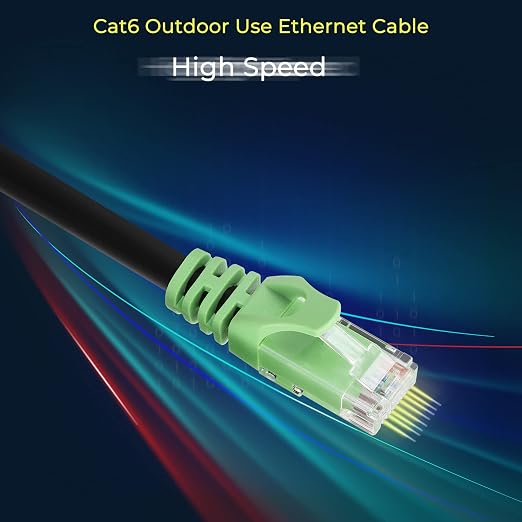Rapink Cat6 Outdoor Ethernet Cable 150 ft, Ethernet Cable UV Resistant - Image 4