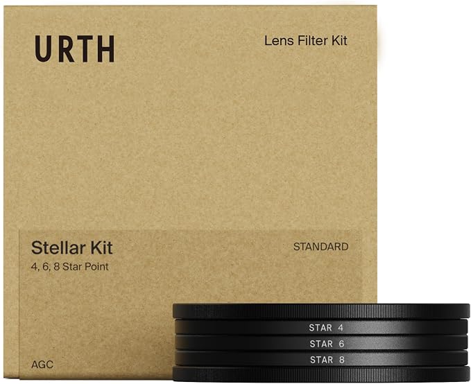 Urth 43mm 3-in-1 Star Lens Filter Kit — 4, 8 Point Starburst Effects by Urth