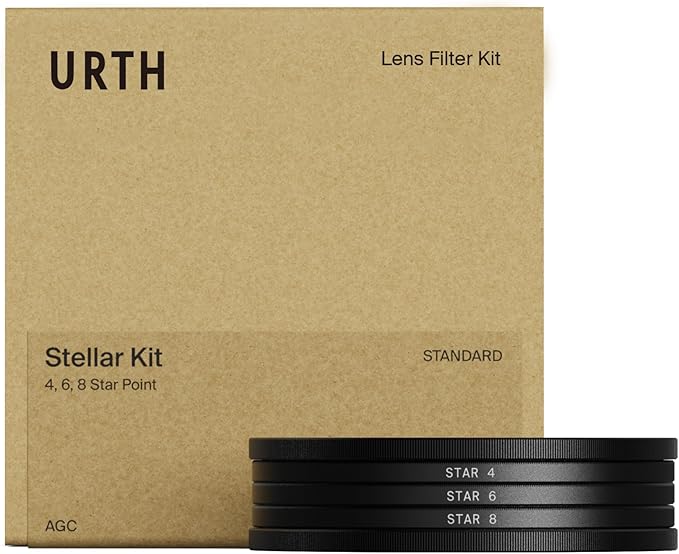 Urth 58mm 3-in-1 Star Lens Filter Kit — 4, 8 Point Starburst Effects by Urth