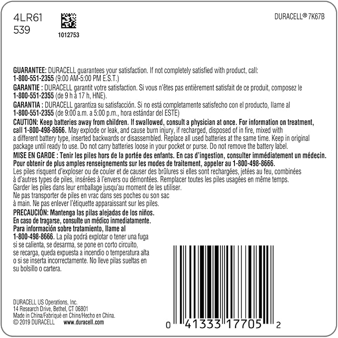 Duracell J 6V Alkaline Battery, J 6 Volt Alkaline Battery, Long-Lasting - Image 2