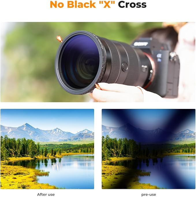 K&F Concept 40.5mm Variable ND2-32 & Circular Polarizing Lens Filter 2 in 1-18 - Image 5