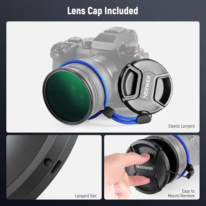 NEEWER 52mm CPL Filter with Lens Cap, Ultra Thin Circular Polarizing Filter - Image 7