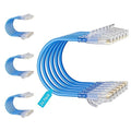 Cat6 Slim Patch Cables 2 Feet 24-Pack Blue, Cat6a Patch Cables 10Gbps 550MHz by Unknown