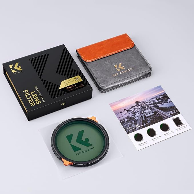 K&F CONCEPT 52mm ND4-64 ND Lens Filter Variable & CPL Polarizers Filter 2-in-1 - Image 8