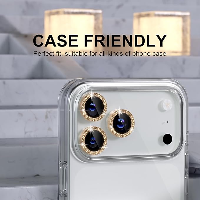 Choiche Compatible for iPhone 17 Pro/iPhone 17 Pro Max Camera Lens Protector - Image 5