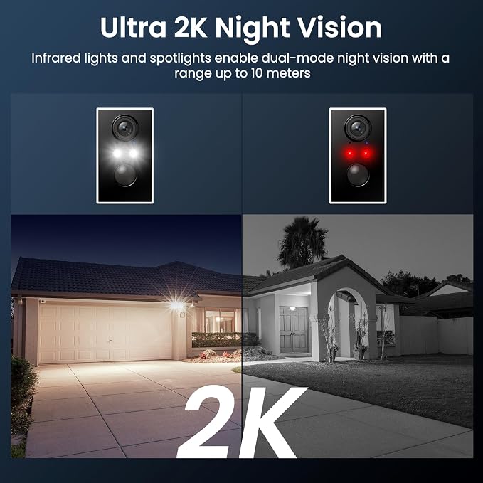 wansview Security Cameras Wireless Outdoor-2K WiFi 6 Solar Camera Outdoor - Image 5