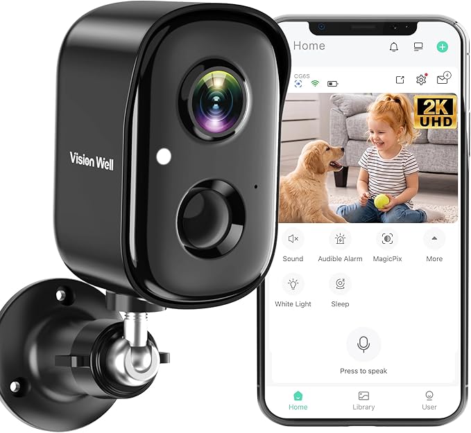 Security Cameras Wireless Outdoor, 2K Indoor Cameras by Unknown